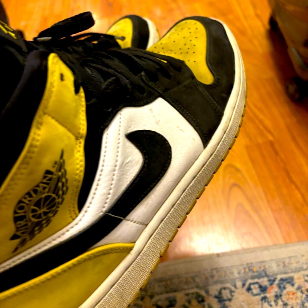 Yellow air Jordans